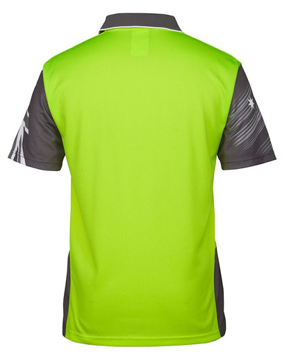 HI-VIS SOUTHERN CROSS S/S POLO - 6HSC