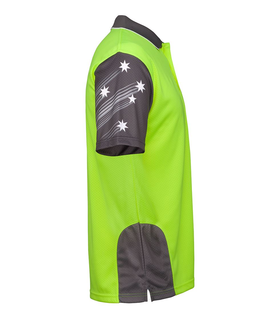 HI-VIS SOUTHERN CROSS S/S POLO - 6HSC
