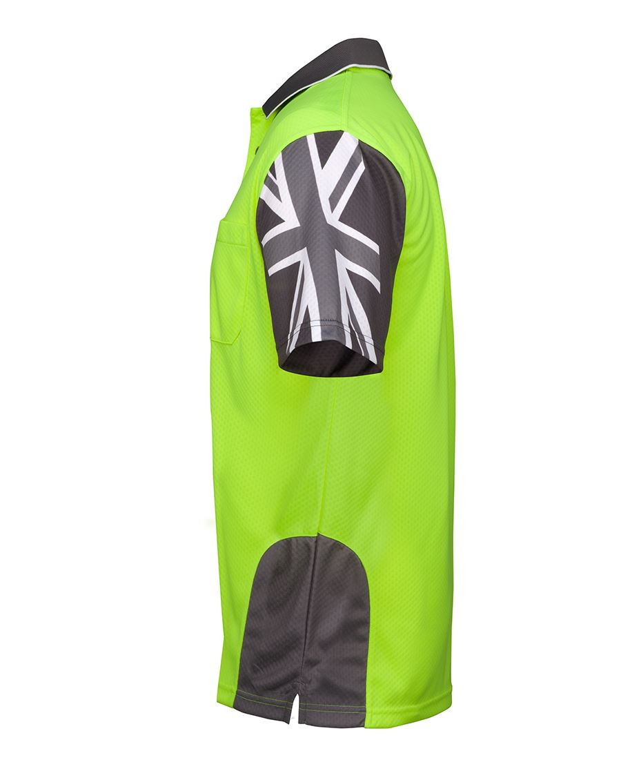 HI-VIS SOUTHERN CROSS S/S POLO - 6HSC