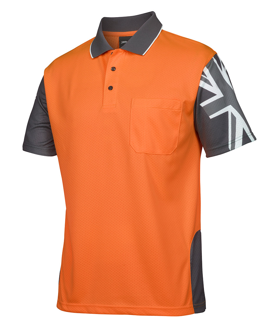 HI-VIS SOUTHERN CROSS S/S POLO - 6HSC