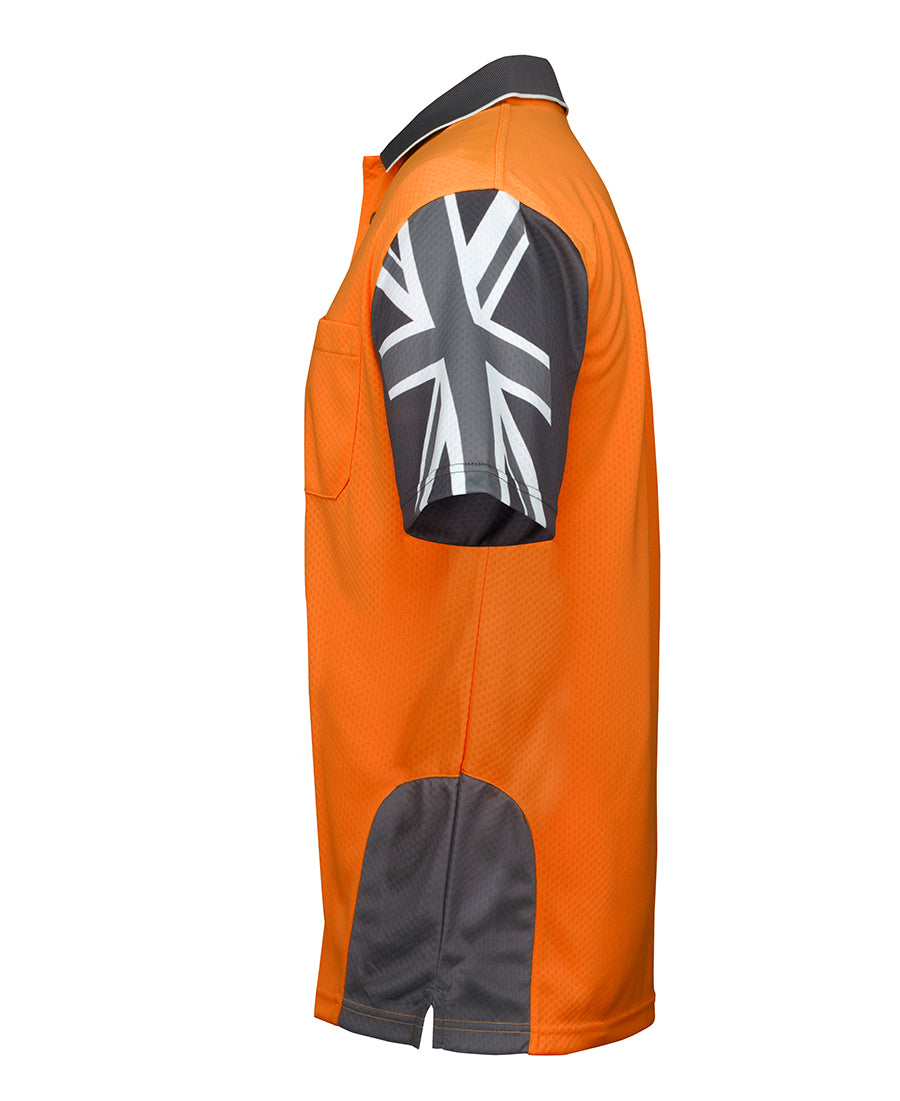 HI-VIS SOUTHERN CROSS S/S POLO - 6HSC