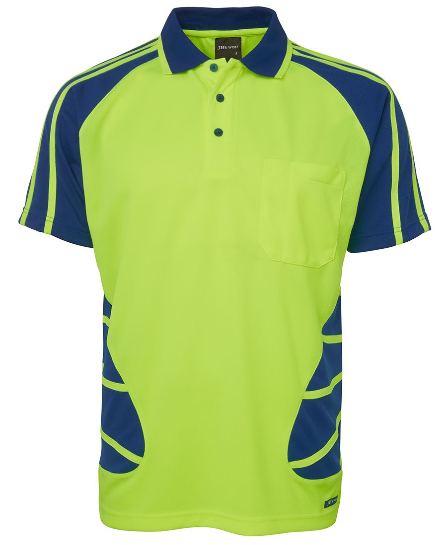HI-VIS S/S SPIDER POLO - 6HSP