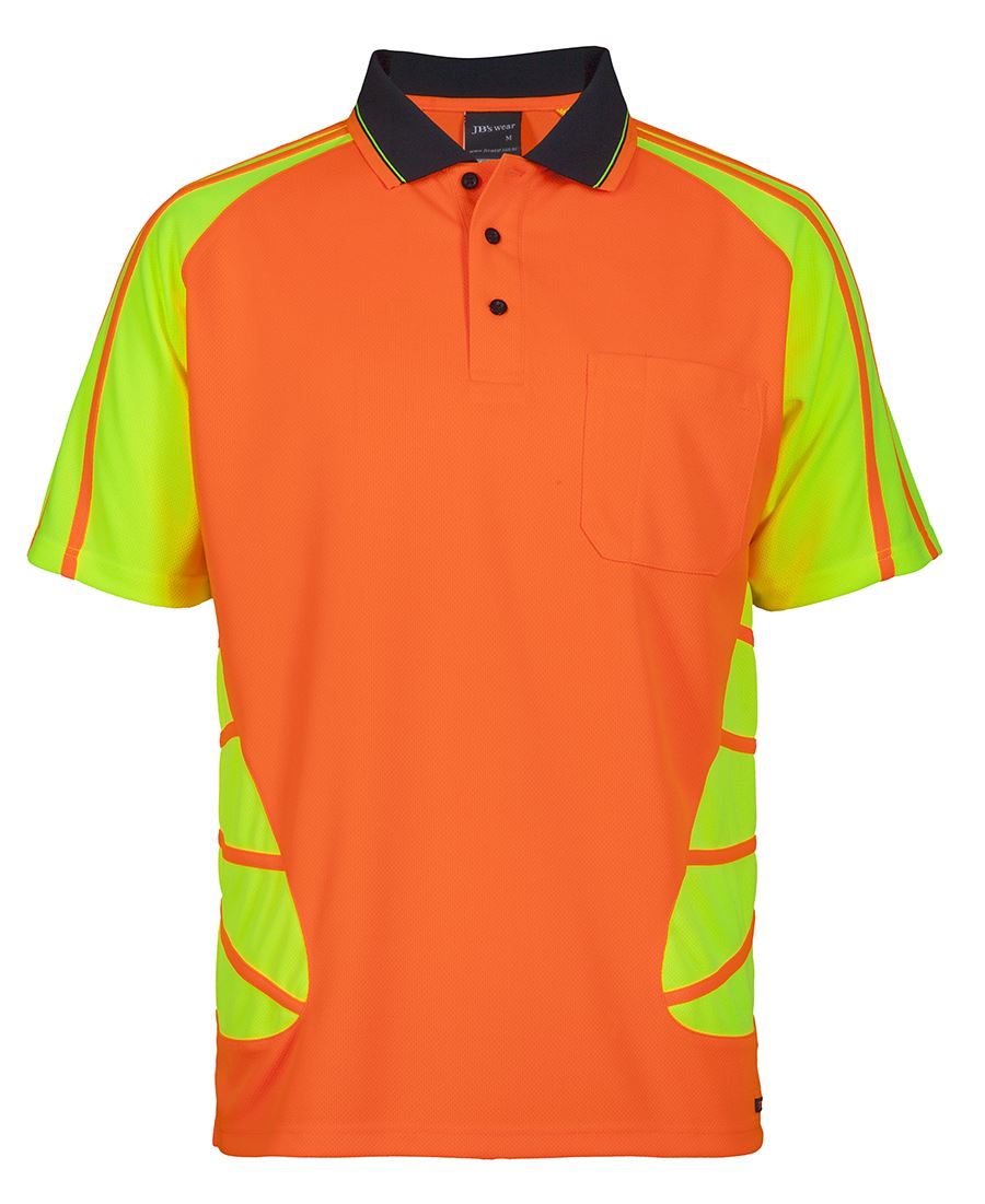 HI-VIS S/S SPIDER POLO - 6HSP