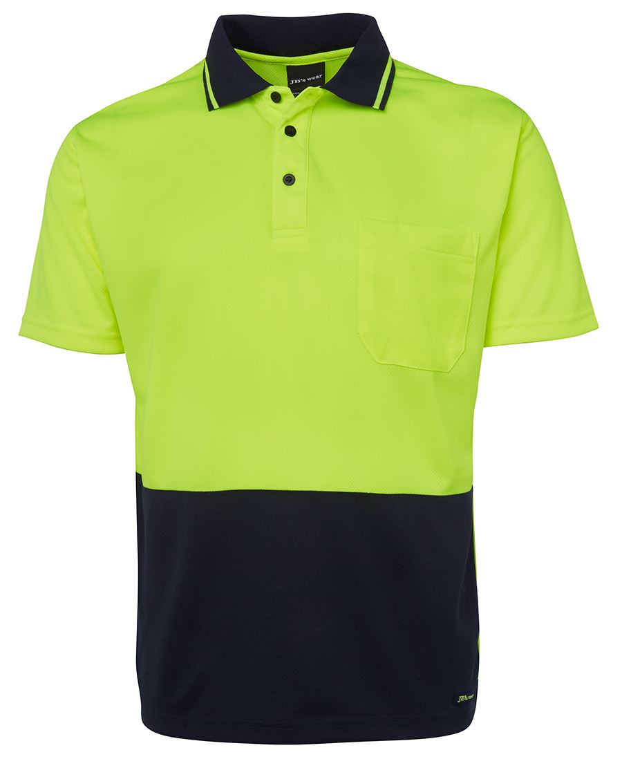 HI-VIS NON CUFF TRADITIONAL POLO - 6HVNC