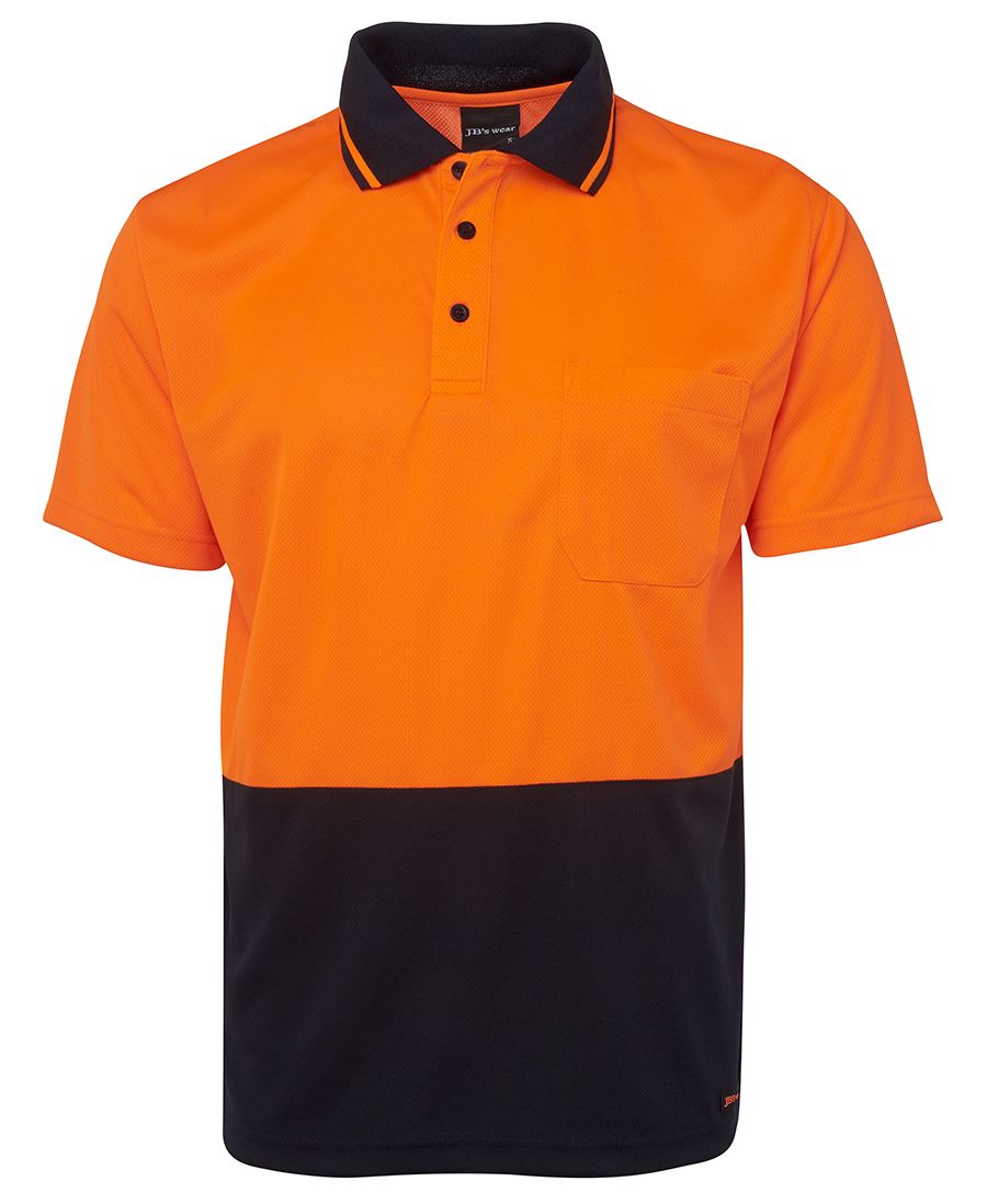 HI-VIS NON CUFF TRADITIONAL POLO - 6HVNC