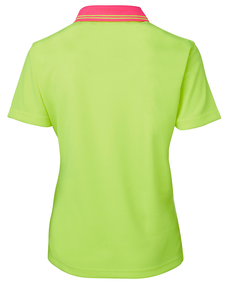 LADIES HI VIS S/S COMFORT POLO - 6LHCP