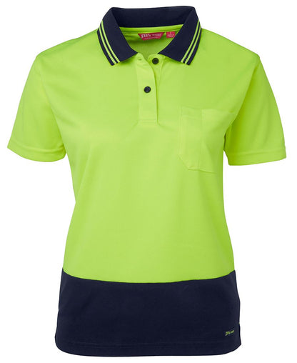 LADIES HI VIS S/S COMFORT POLO - 6LHCP