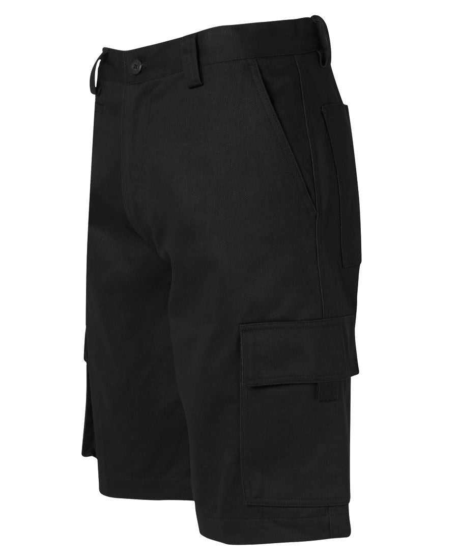 MERCERISED MULTI POCKET SHORT BLACK - 6NMS