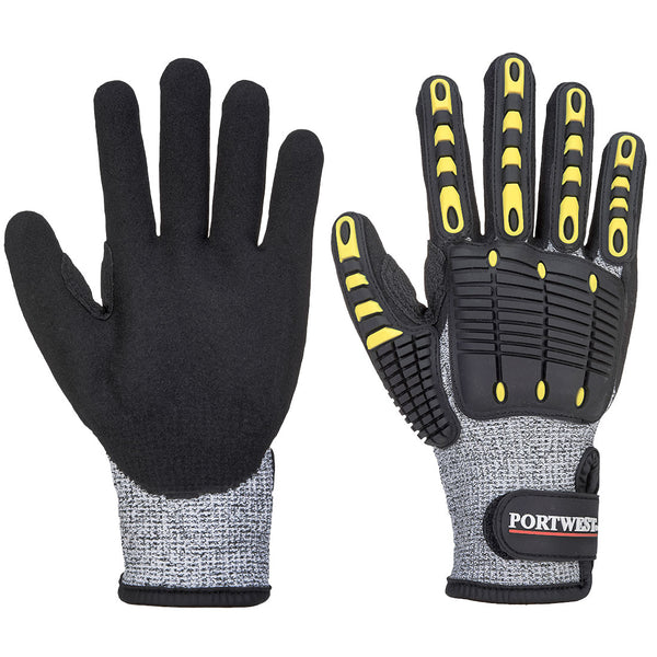 Anti Impact Cut Resistant Glove Grey/Black - A722