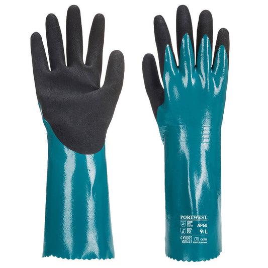 Sandy Grip Lite Gauntlet Gloves Blue/Black (12 PACK) - AP60