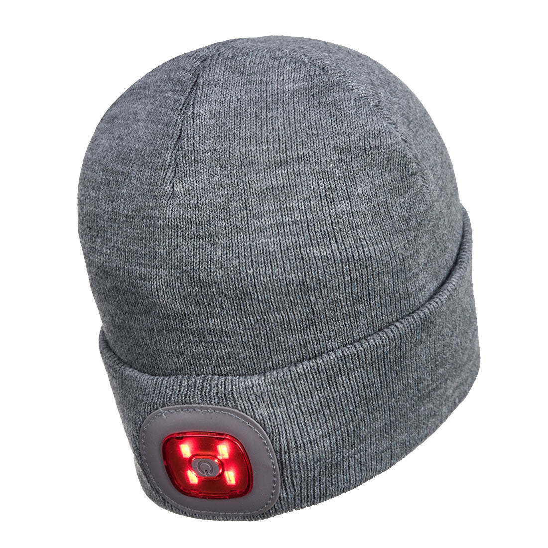 Dual Front & Back LED Head Light USB Rechargeable Beanie - B028