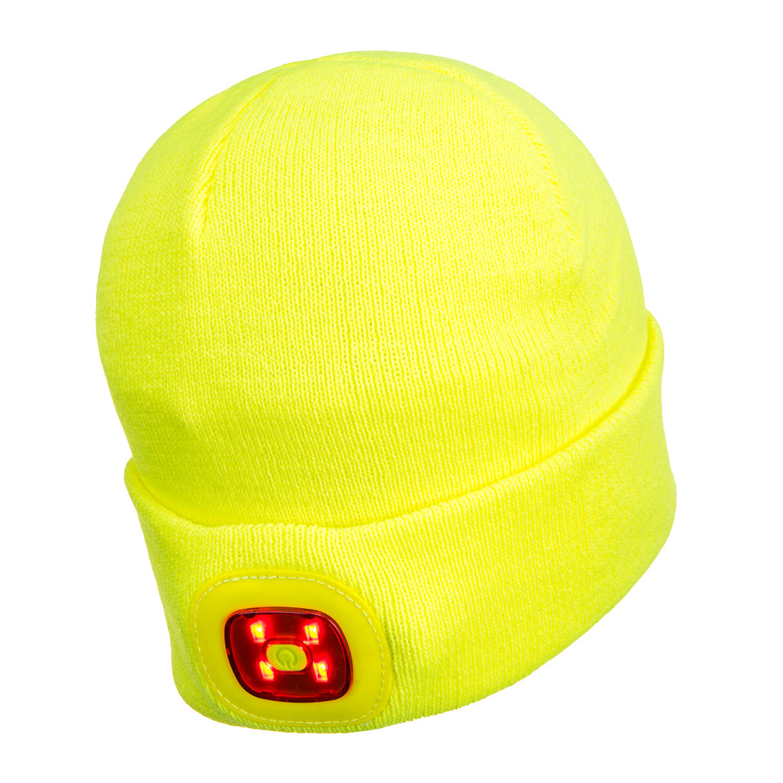 Dual Front & Back LED Head Light USB Rechargeable Beanie - B028