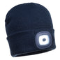Single LED Head Light USB Rechargeable Beanie - B029