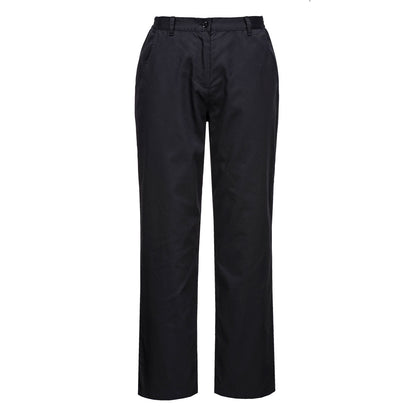 Rachel Ladies Chefs Pants Black - C071
