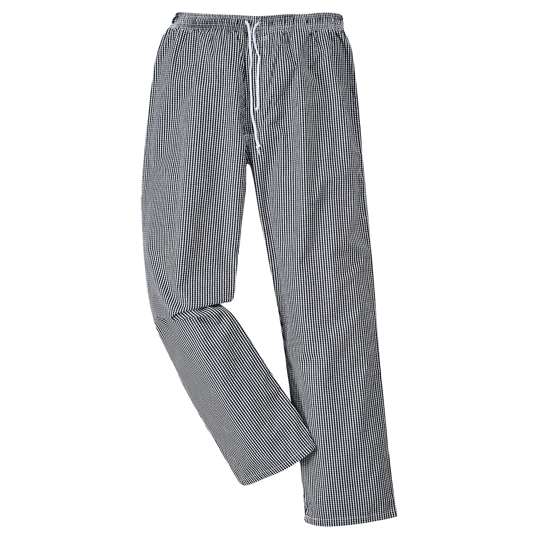 Bromley Chefs Pants Black Check - C079