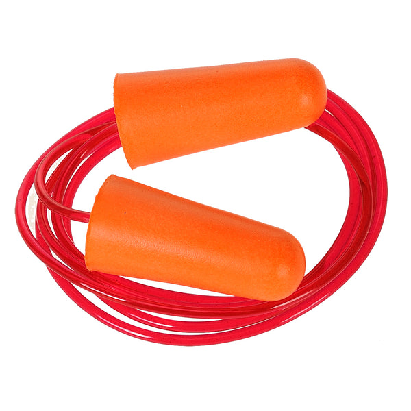 Corded PU Foam Ear Plug (200 Pairs) Orange - EP08