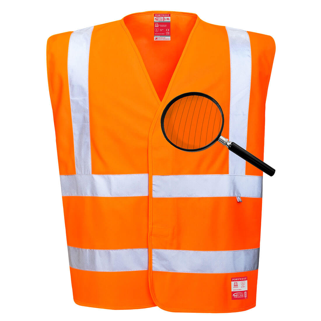 Hi-Vis Anti Static Vest - Flame Resistant - FR71