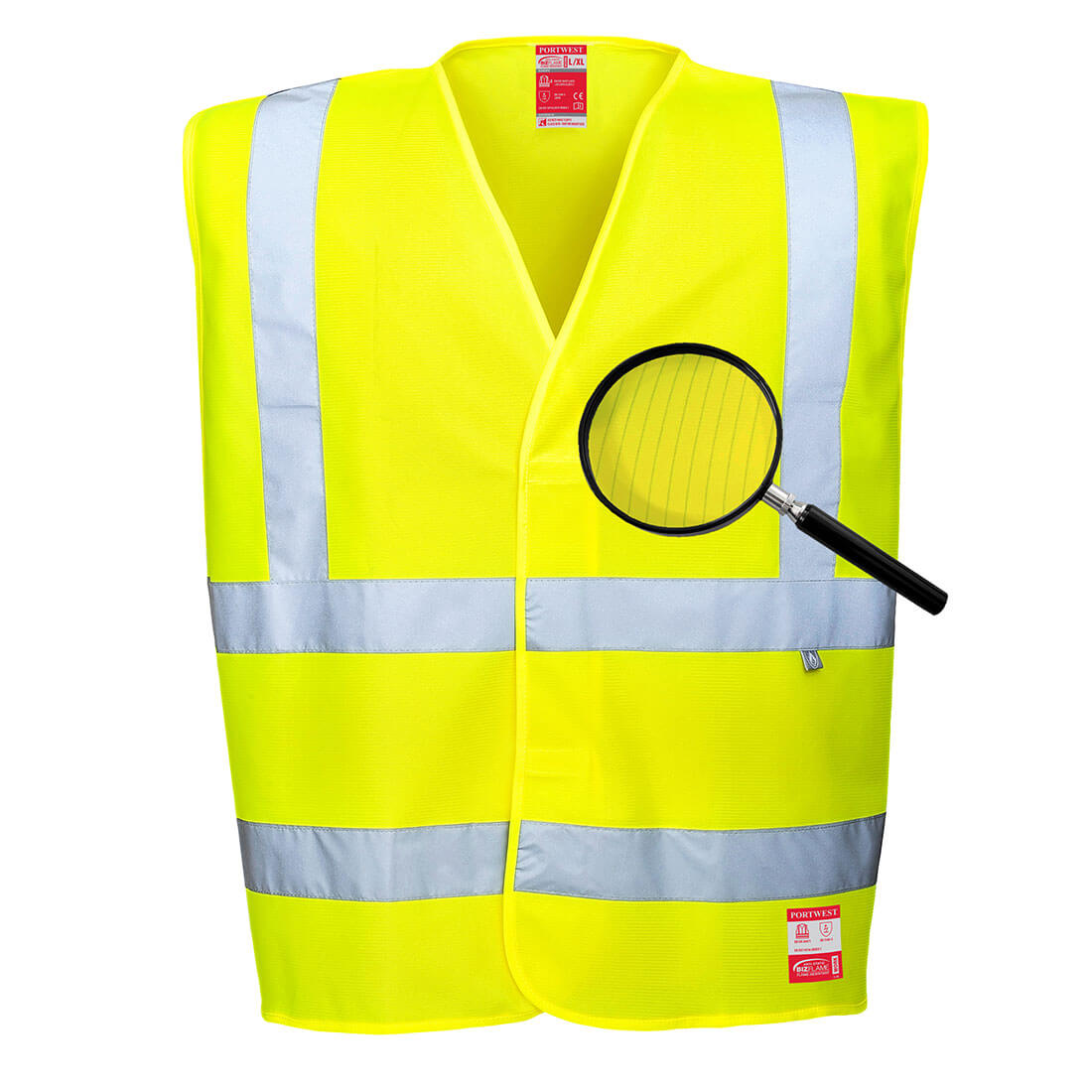 Hi-Vis Anti Static Vest - Flame Resistant - FR71