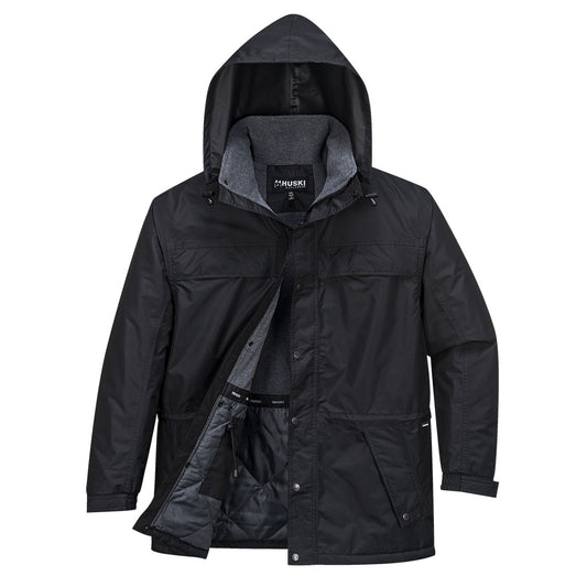 Black Huski Everest insulated work jacket