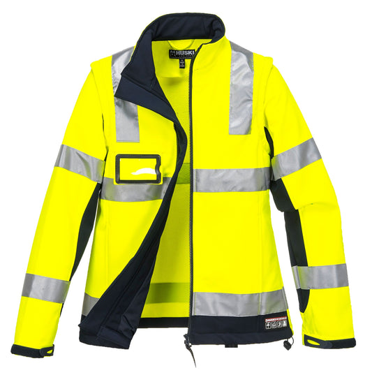 Huski Kimberly Softshell Jacket K7003 – Ladies Hi-Vis 2-in-1, Now on Sale