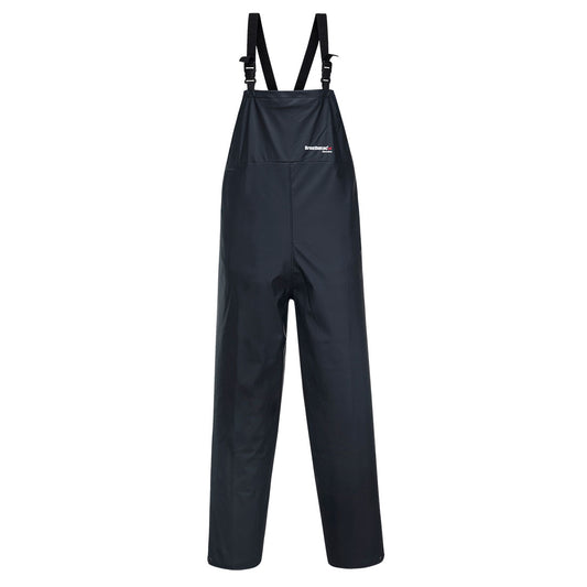 Navy waterproof bib and brace overalls for outdoor work
