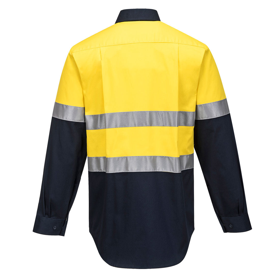 Hi-Vis Two Tone Regular Weight Long Sleeve Shirt with Tape - MA101