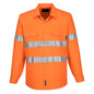 Hi-Vis Lightweight Long Sleeve Shirt with Tape ORANGE - MA301