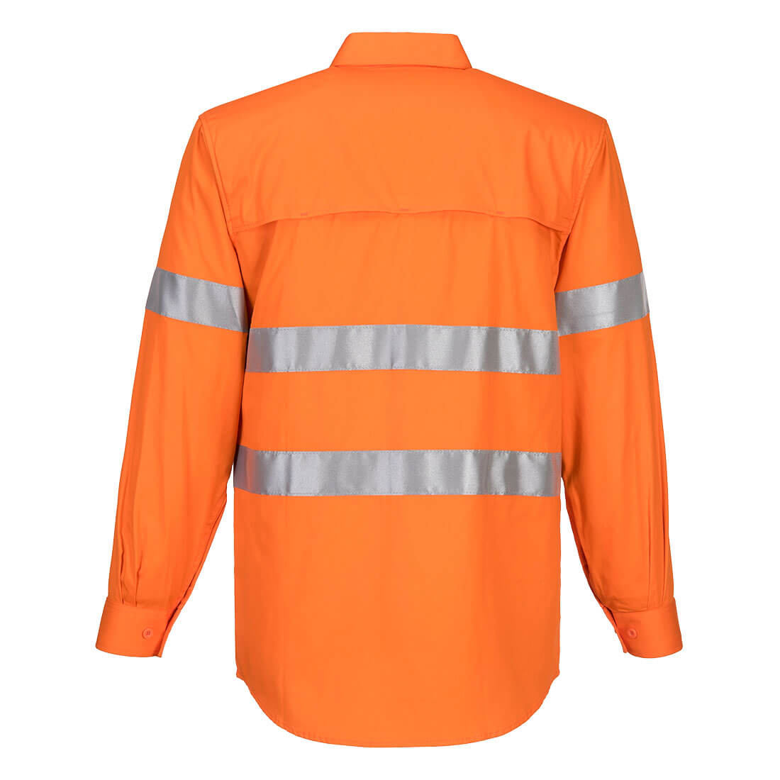 Hi-Vis Lightweight Long Sleeve Shirt with Tape ORANGE - MA301
