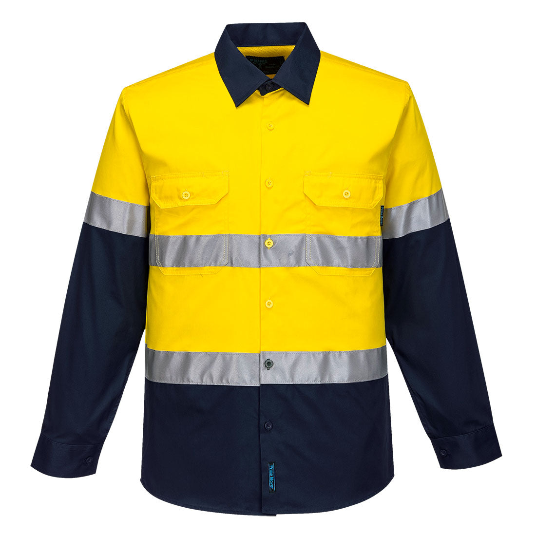 Hi-Vis Two Tone Lightweight Long Sleeve Shirt with Tape - MA801