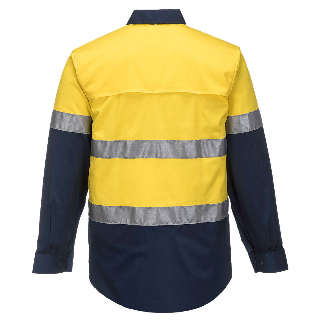 Hi-Vis Two Tone Lightweight Long Sleeve Shirt with Tape - MA801