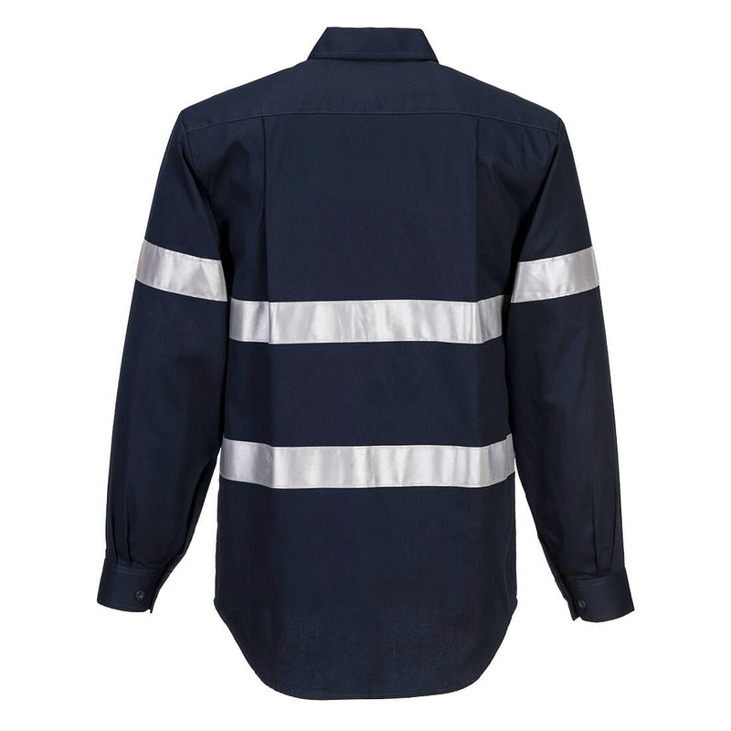 Geelong Shirt, Long Sleeve, Regular Weight NAVY - MA908