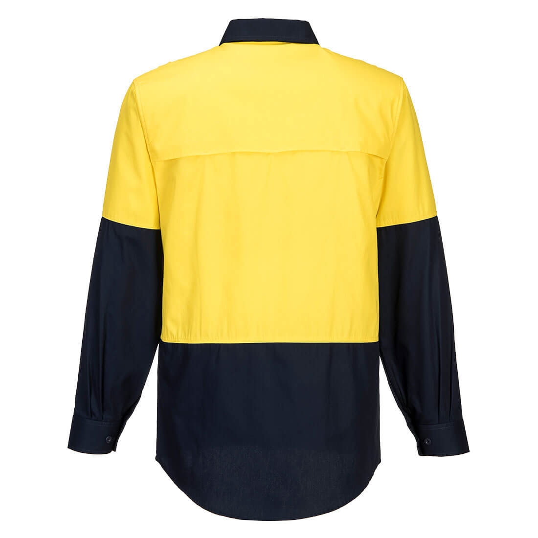 Hi-Vis Two Tone Lightweight Long Sleeve Closed Front Shirt - MC801