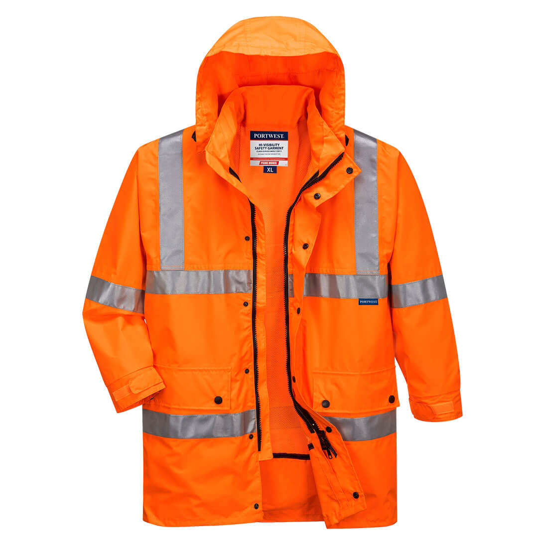 Argyle Full Hi-Vis Rain Jacket with Tape - MF306