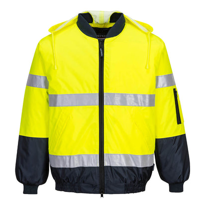 Hi-Vis Bomber Jacket Two-Tone with Tape - MJ504