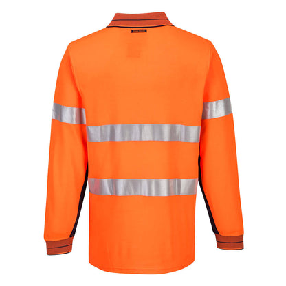 Long Sleeve Cotton Comfort Polo with Tape - MP313
