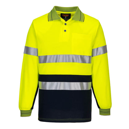Long Sleeve Cotton Comfort Polo with Tape - MP313
