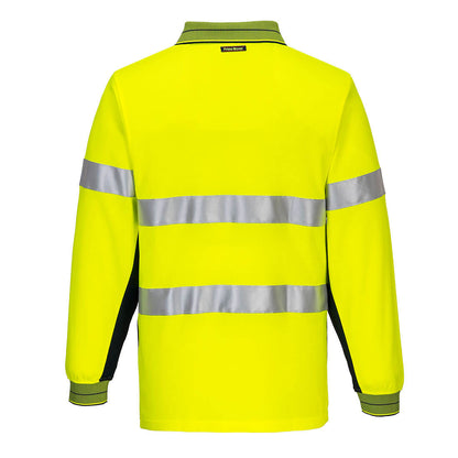 Long Sleeve Cotton Comfort Polo with Tape - MP313