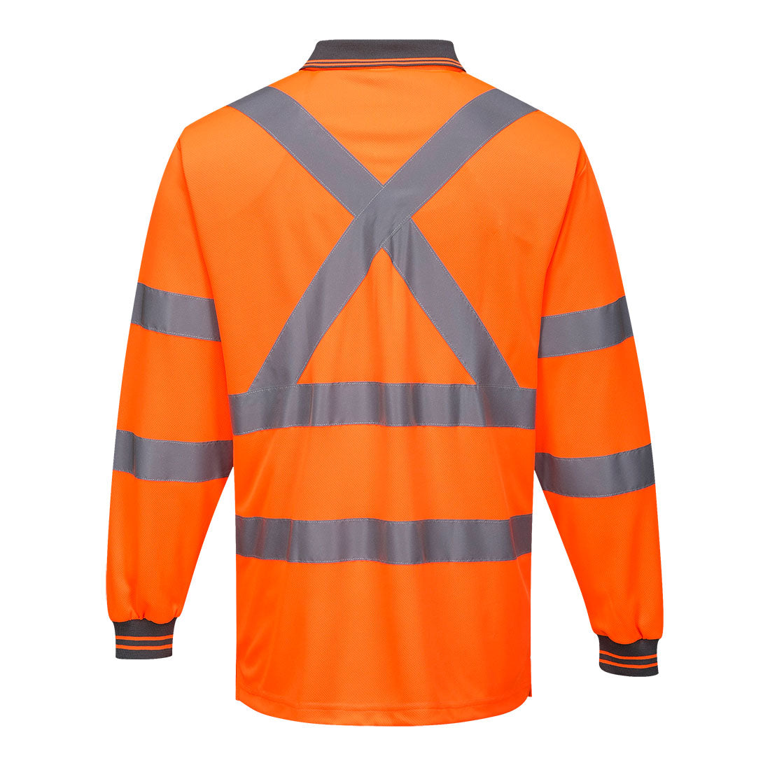 Polo Long Sleeve w/ Cross Back Tape ORANGE - MP713