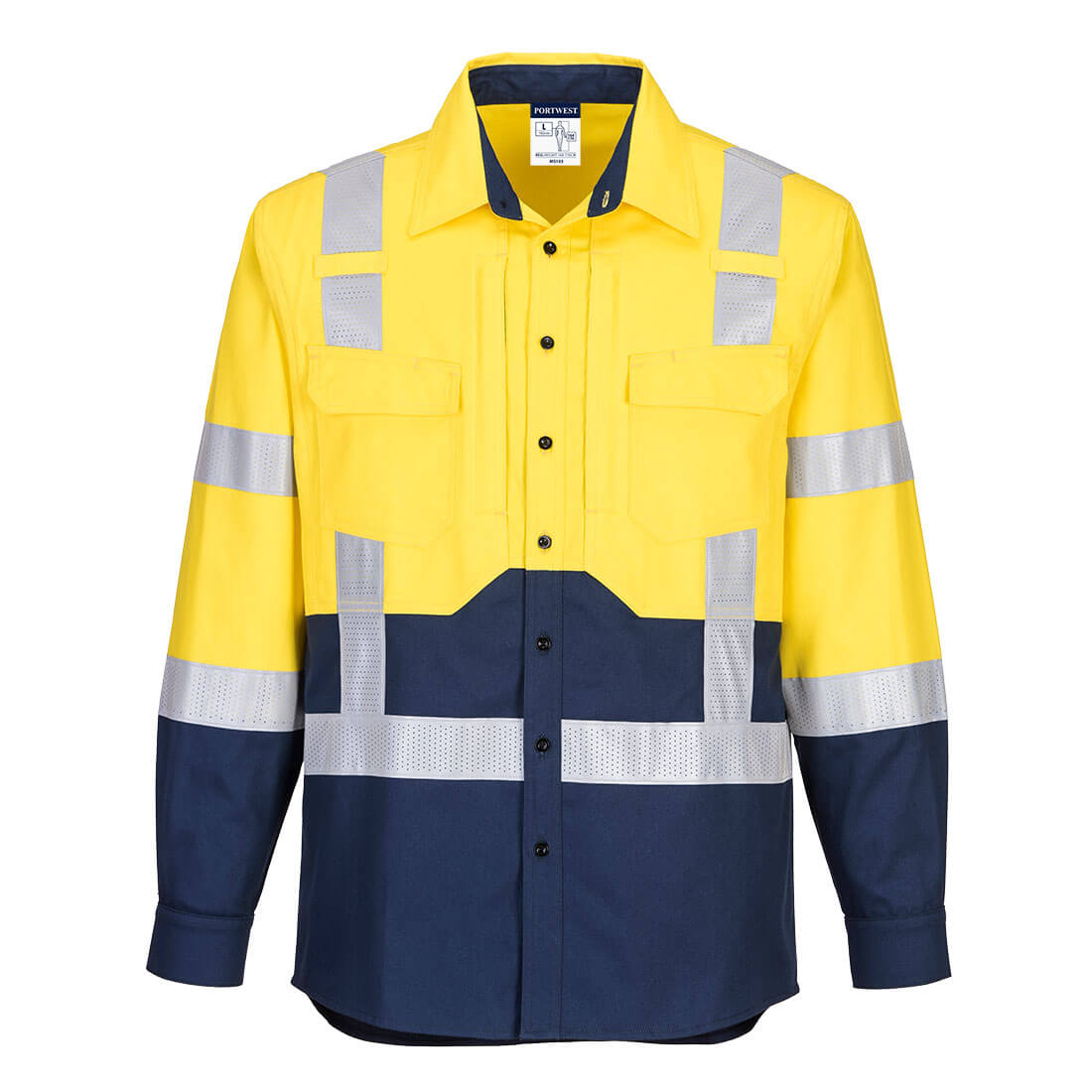 Hi-Vis Stretch Long Sleeve Shirt - MS103