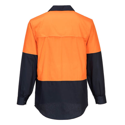Hi-Vis Two Tone Lightweight Long Sleeve Shirt - MS801