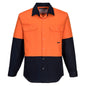 Hi-Vis Two Tone Regular Weight Long Sleeve Shirt - MS901