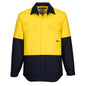 Hi-Vis Two Tone Regular Weight Long Sleeve Shirt - MS901