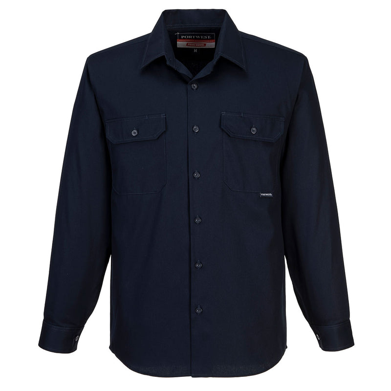 Adelaide Shirt, Long Sleeve, Regular Weight Navy - MS903