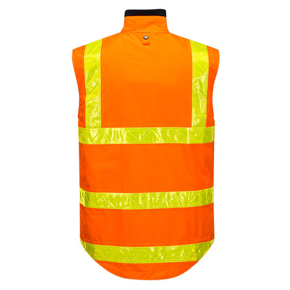 Polar Fleece Vest with Micro Prism Tape ORANGE - MY214