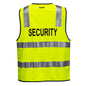 Security Zip Hi-Vis Vest D/N Yellow - MZ108