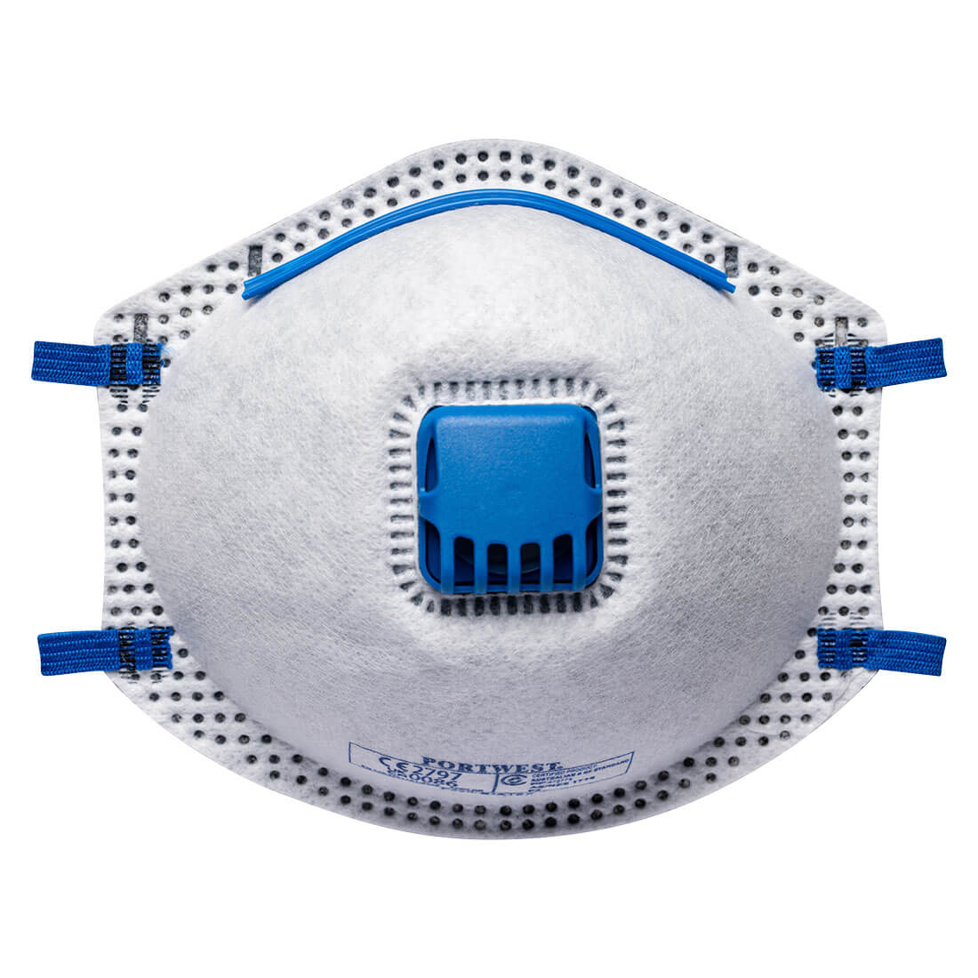 FFP2 Carbon Valved Dust Mist Fume Respirator White (10 Pack) - P201