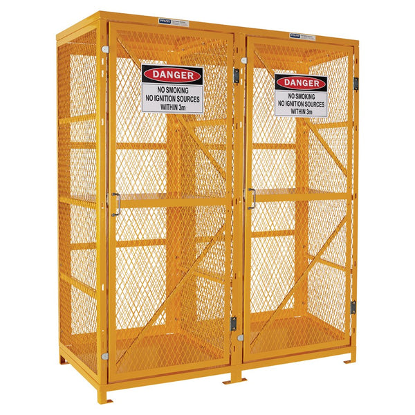 Forklift Storage Cage. 2 Storage Levels - 16 Forklift Cylinders - PSGC16F