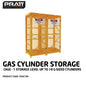 Gas Cylinder Storage Cage. 1 Storage Level - 18 G-Sized Cylinders - PSGC18V