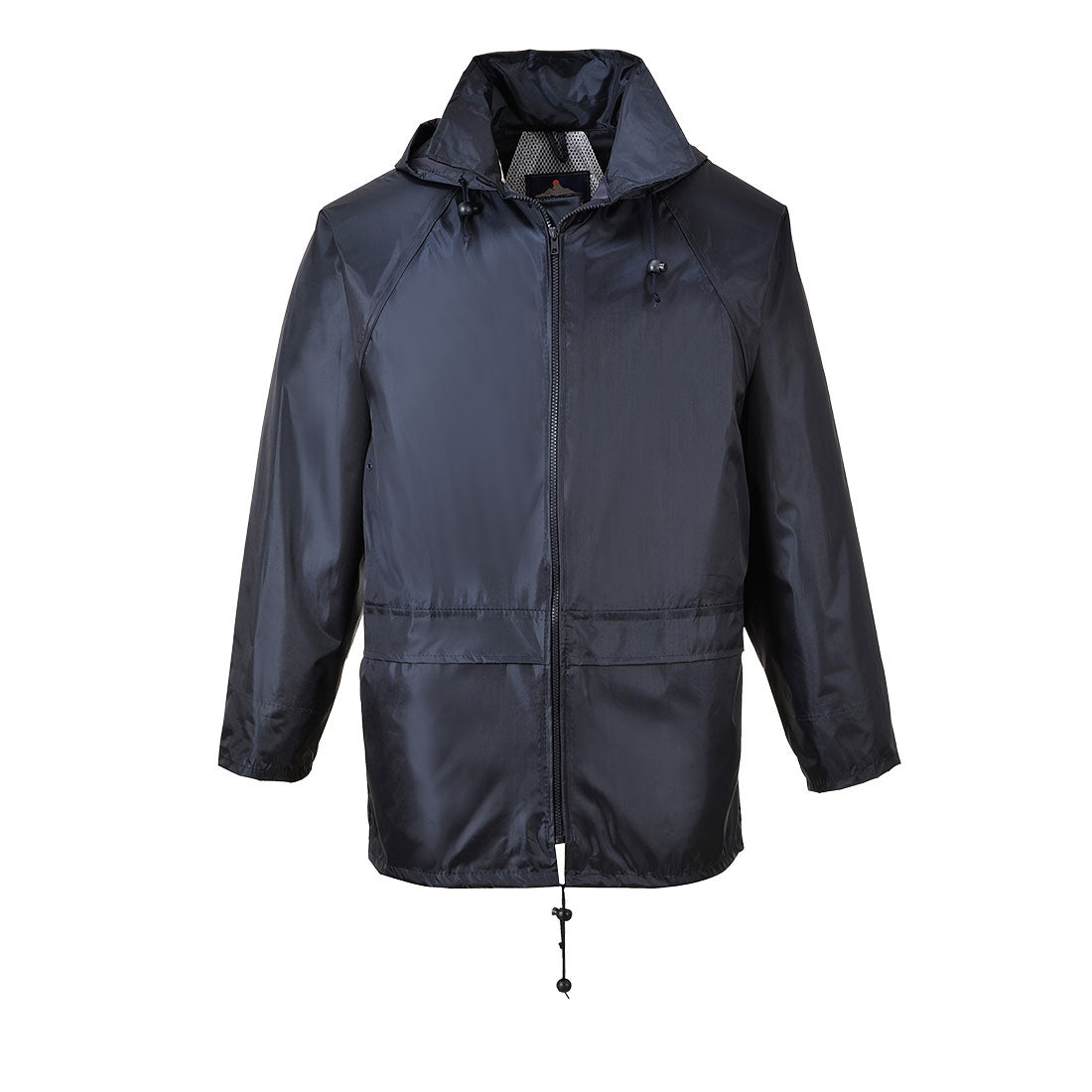 Navy waterproof rain jacket for construction workers