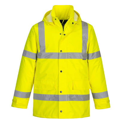 Hi-Vis Traffic Padded Waterproof Jacket - S460